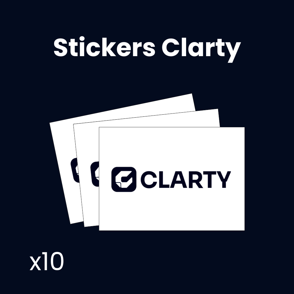 Autocollants Clarty x10